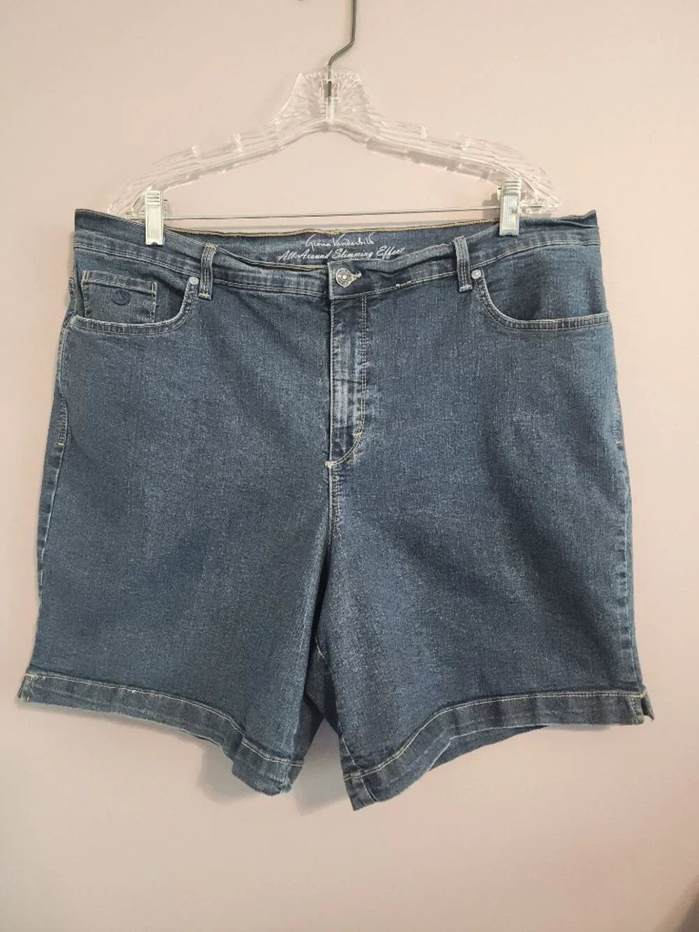 Gloria Vanderbilt Amanda Slimming Effect Jean Shorts Size 20W